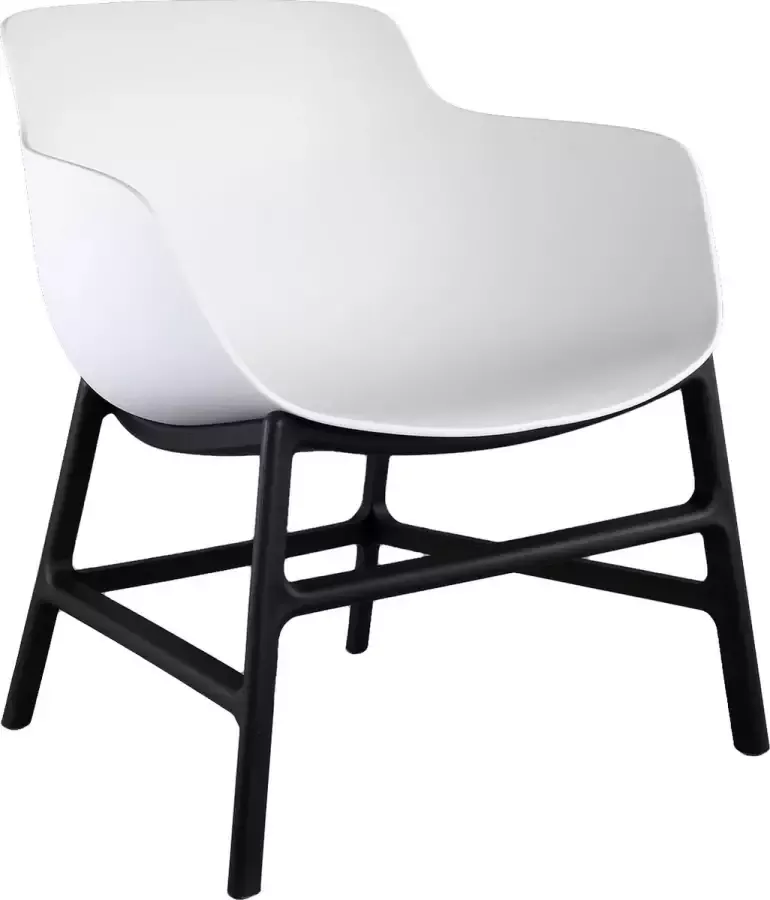 PTMD COLLECTION PTMD Nicca White polypropylene leisure chair