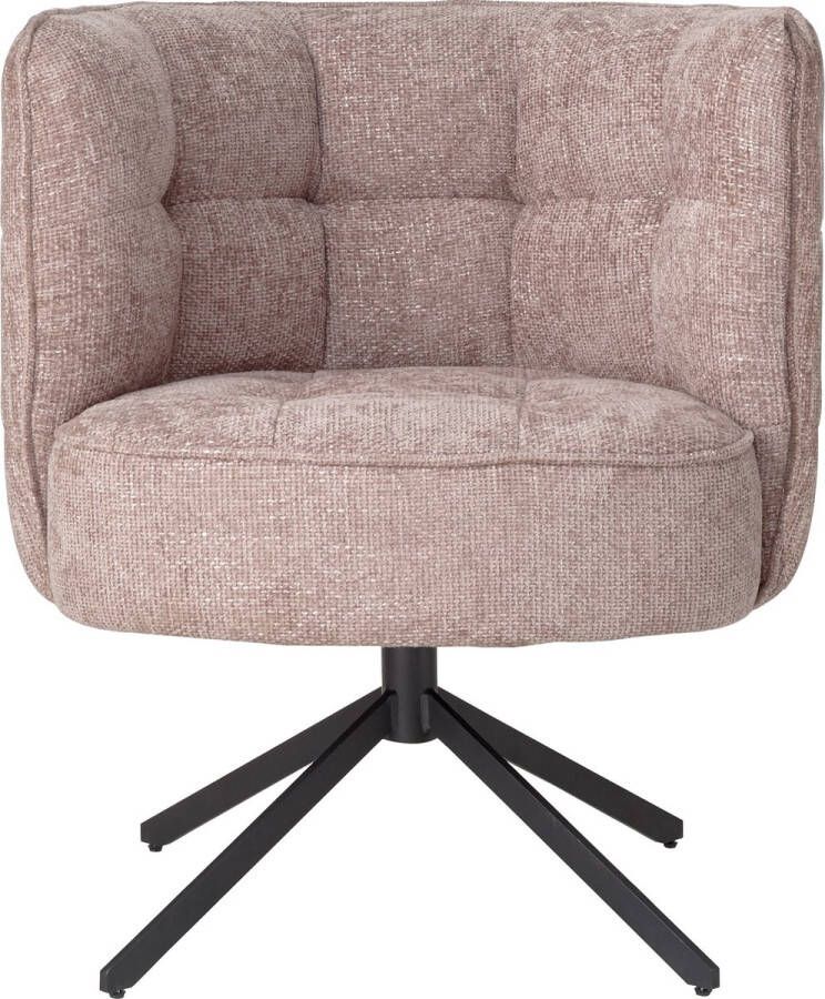 Ptmd Collection PTMD Odin Pink diningchair legacy 14 flamingo black leg