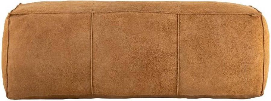 PTMD COLLECTION PTMD Poef Marieke 120x40x40 cm Suede Bruin