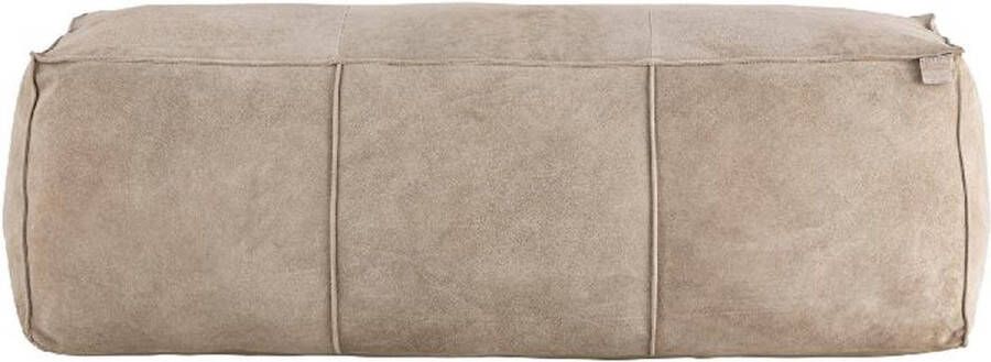 PTMD COLLECTION PTMD Poef Marieke 120x40x40 cm Suede Taupe