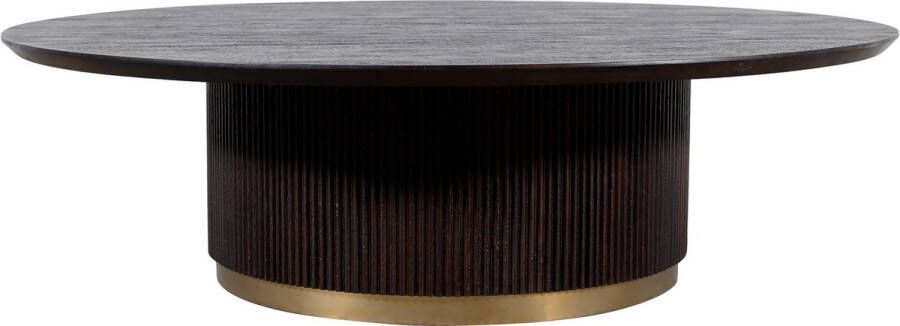 Ptmd Collection PTMD Xelle black coffeetable 125 cm