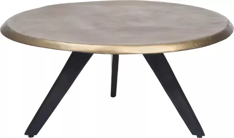 PTMD Cosimo brass aluminium coffee table round s