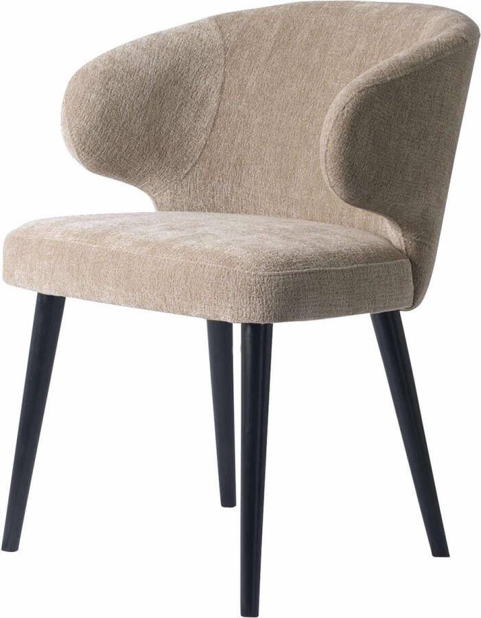 Ptmd Collection PTMD Fiori Cream 6051 dining chair black wood legs - Foto 1