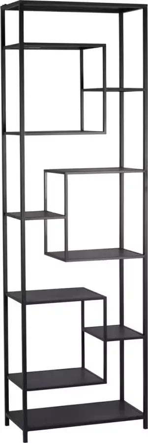 Ptmd Collection PTMD Duana Playful black iron open cabinet high - Foto 1