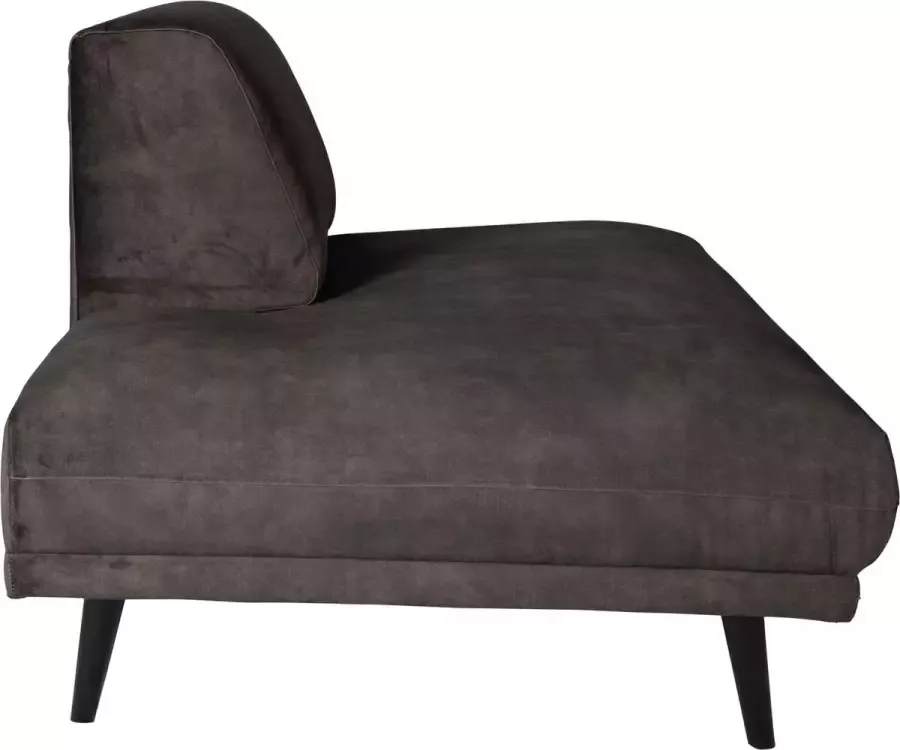 PTMD Lux sofa open end L Adore 68 Anthracite KD