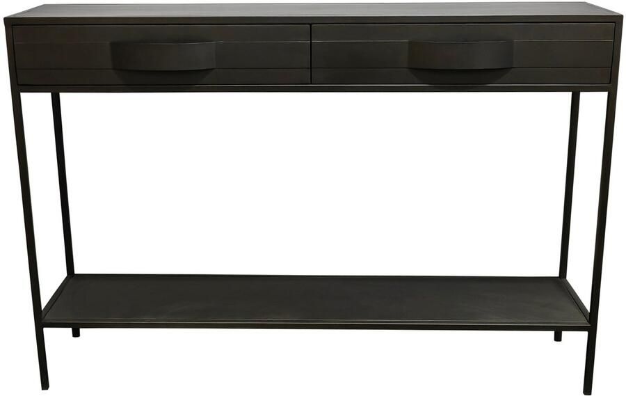 PTMD COLLECTION PTMD Sidetable Acalia 120x30x81 cm Metaal Bruin