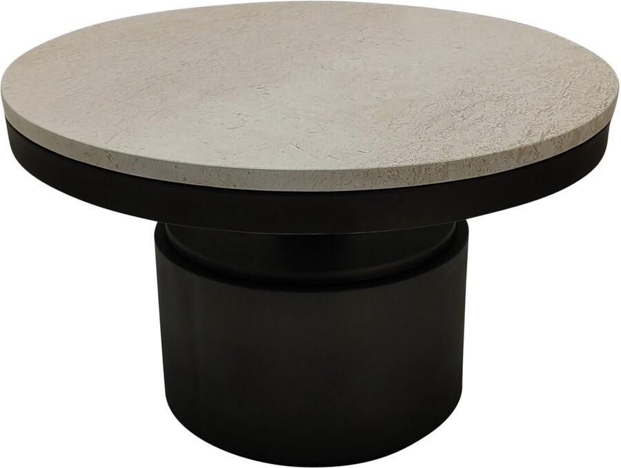PTMD Bregt Coffeetable Low Beige Marble