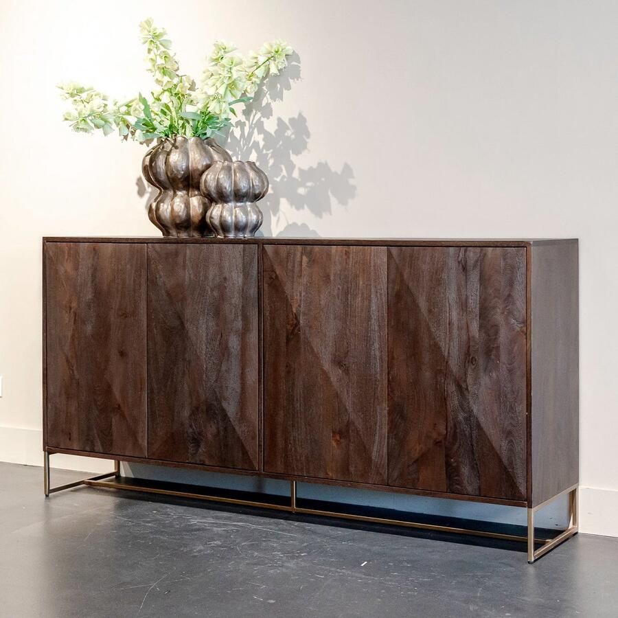 PTMD Dressoir Onyx Mangohout Bruin