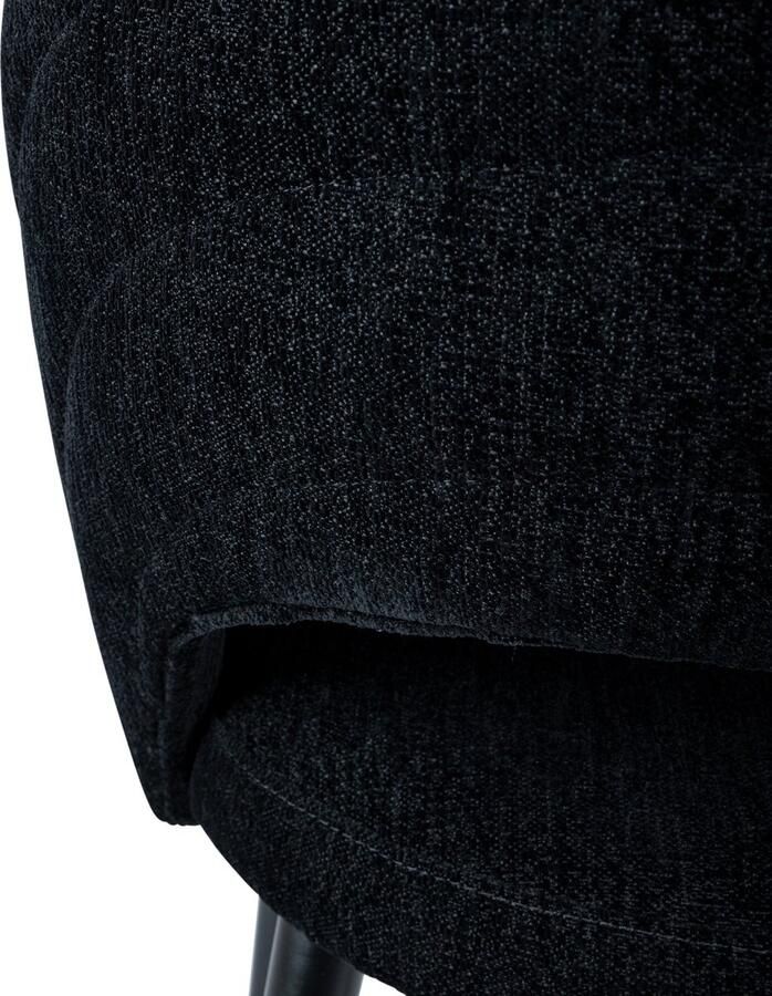 PTMD COLLECTION PTMD Abierto Black 102200 nanci fabric dining chair