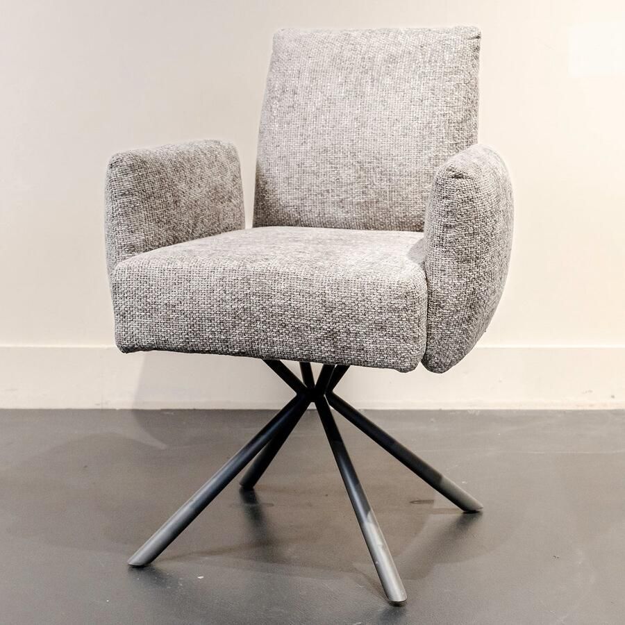 PTMD Eetkamerstoel Lex Grijs