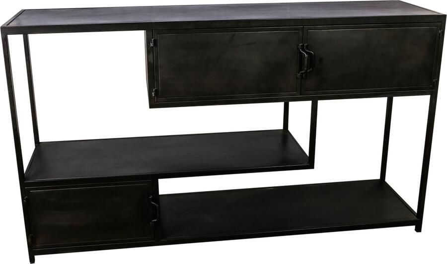 Ptmd Collection PTMD Duana Playful ijzeren dressoir zwart