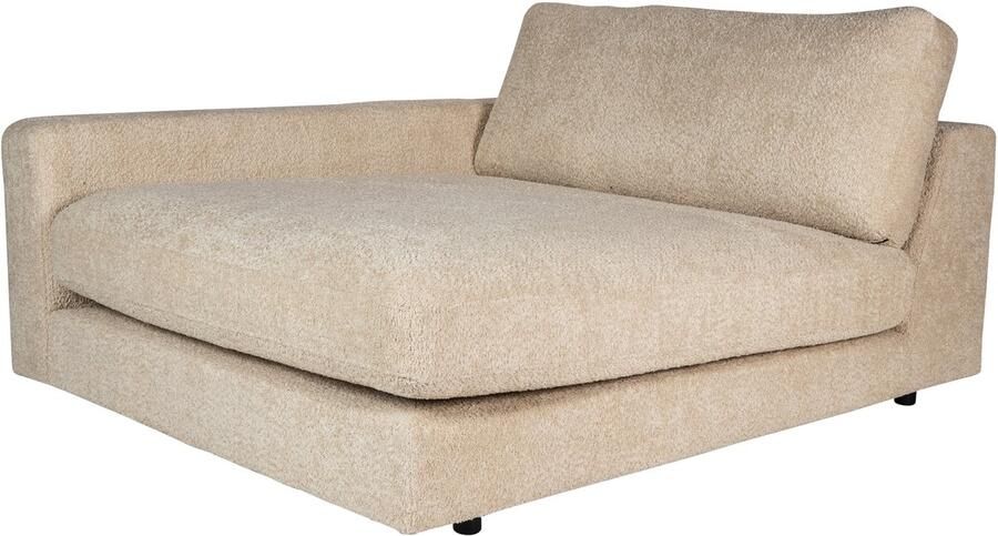PTMD Nilla sofa chaise longue arm Left SiC Ant Sand
