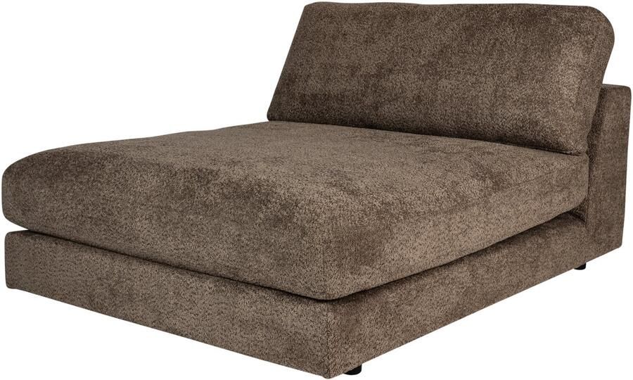 PTMD Nilla Sofa Chaise Longue No Arm SiC Ant5 Brown