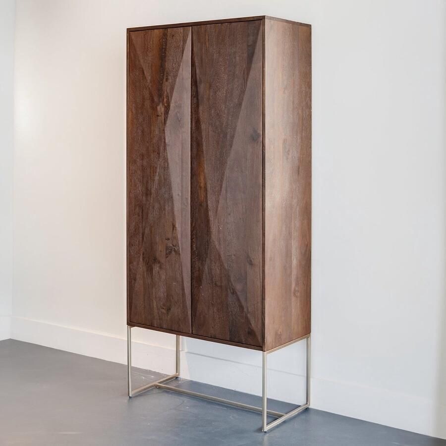 PTMD Opbergkast Onyx Bruin Mangohout