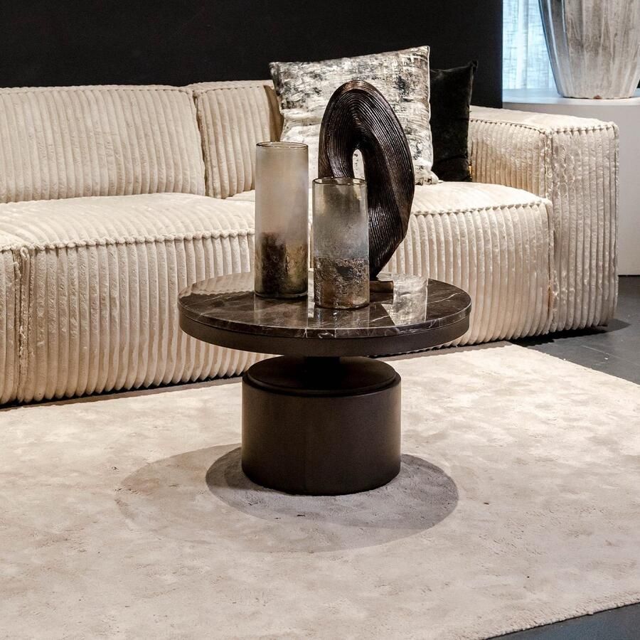 PTMD Salontafel Bregt Hoog Zwart Marmer