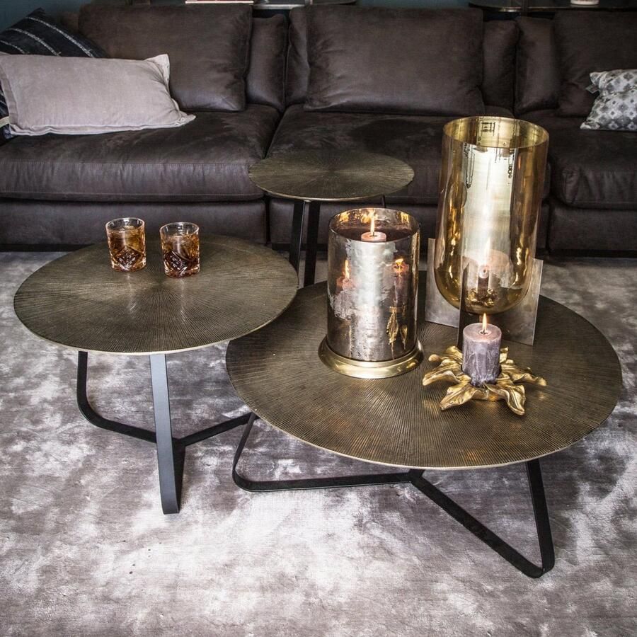 PTMD Salontafel Kae M Goud Aluminium
