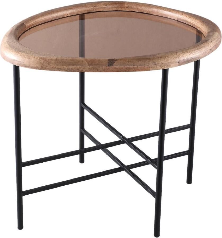 PTMD COLLECTION PTMD Neelix Natural Rubberwood Organic Coffeetable S - Foto 2