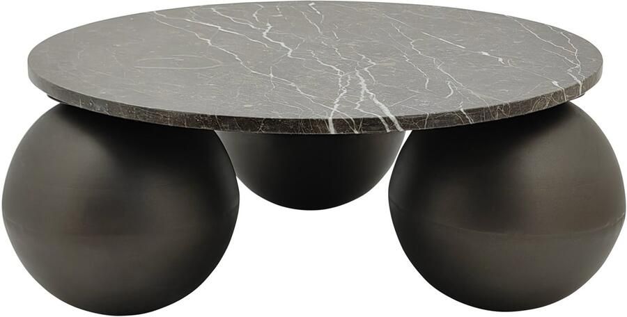 PTMD Skippy Coffee Table Brown Marble