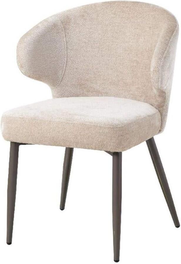 PTMD Ares Cream dining chair aphrodite 3 beige clay leg