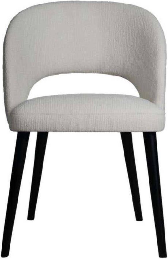 Ptmd Collection PTMD Abierto White 9900 nanci fabric dining chair - Foto 1