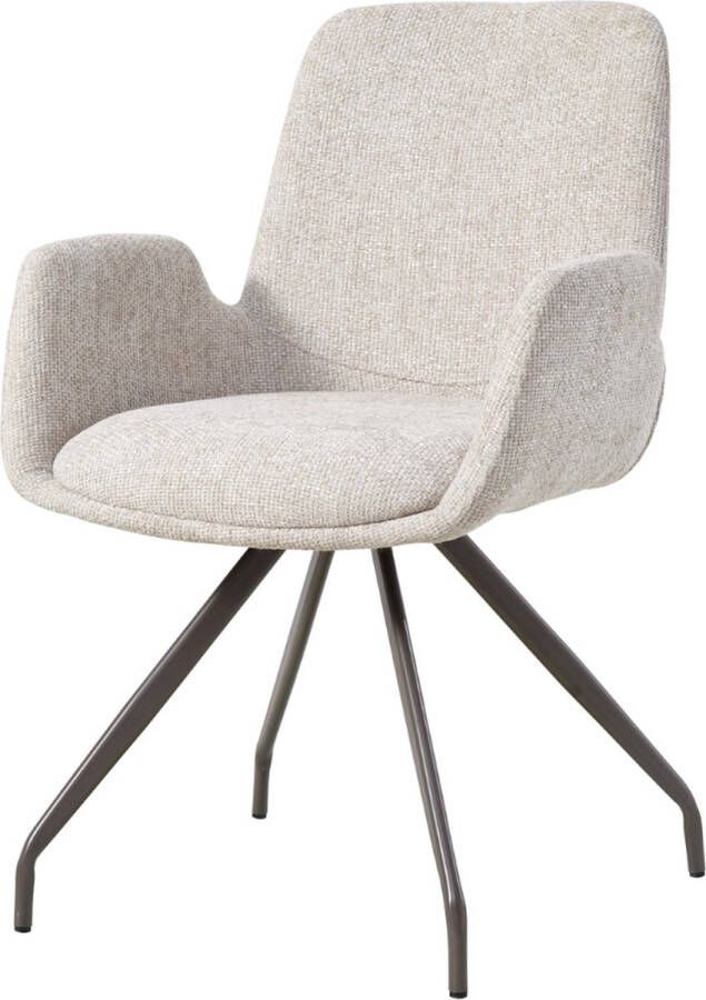 PTMD COLLECTION PTMD Athena Cream dining chair legacy 15 dove clay legs