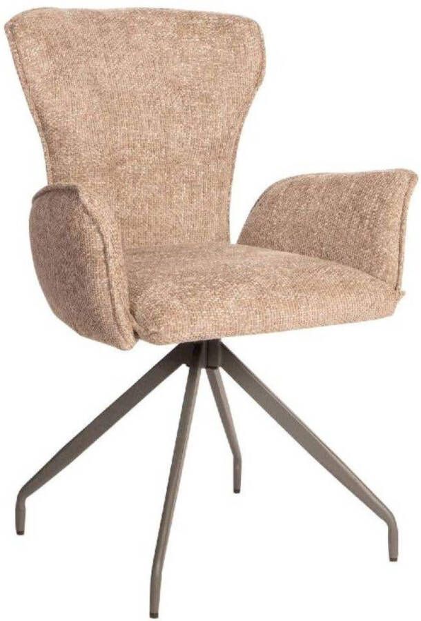 Ptmd Collection PTMD Vetus Taupe dining chair with arms legacy 3 mink - Foto 1