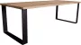 PTMD COLLECTION PTMD Oakly Table naturel rectangle metal leg 280 KD - Thumbnail 2