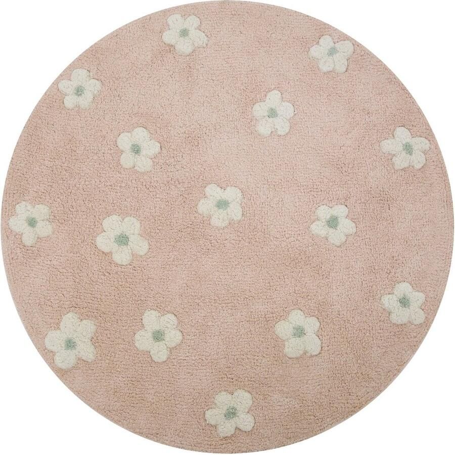 Puck Flower Vloerkleed 90 cm Pink