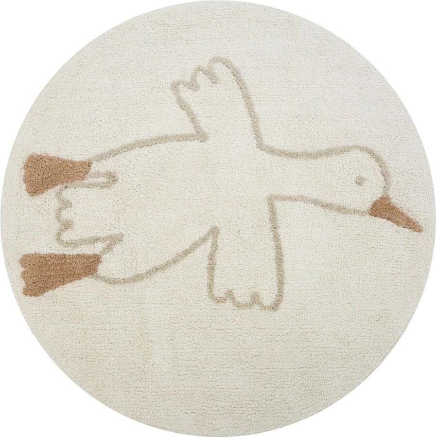 Puck Goose Vloerkleed 90 cm Creme