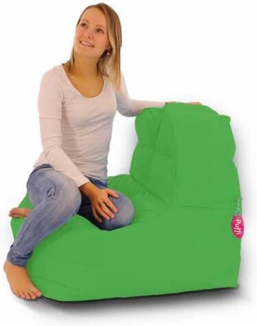 Puffi Zitzak 'Sofa' Lime (Groen) Volwassenen Indoor & Outdoor Waterbestendig Gevuld met Flexipearl