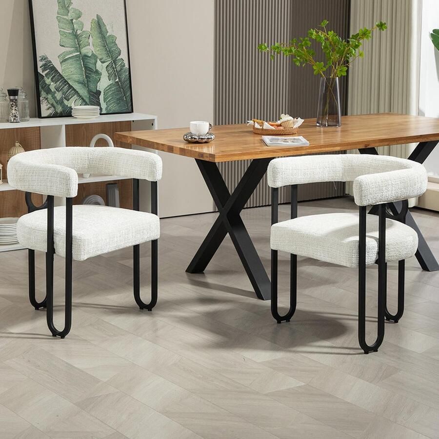 Pugsdrly Eettafel en stoelen voor 2 personen eetkamerstoelen in fluweel met ronde rugleuning comfortabele keukenstoelen eettafel en stoelen moderne en comfortabele stoelen voor de eetkamer of woonkamer