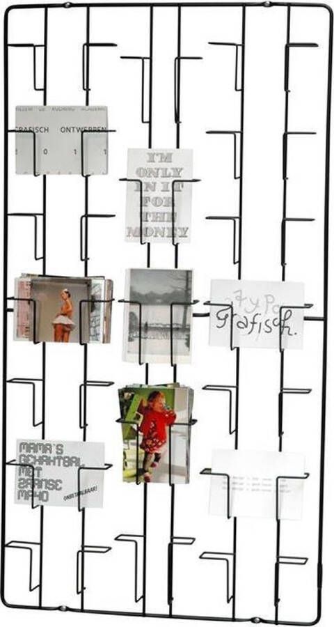 Puhlmann frame kaarten CARD FRAME 7 mm staal 19 vakken zwart