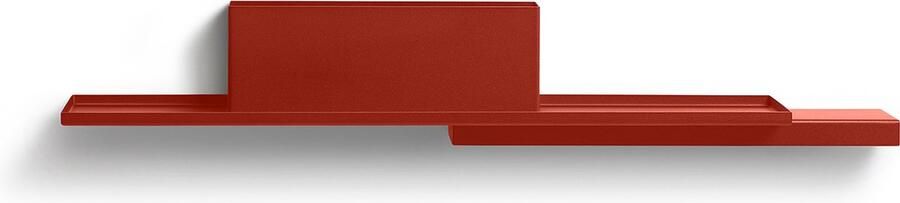 Puik design Duplex Wandrek Rood Stalen Modulair Plankenrek Wall Shelf