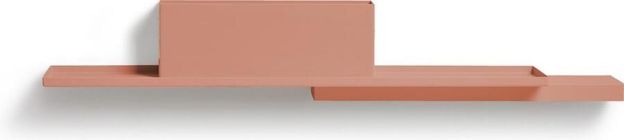 Puik design Duplex Wandrek Roze Stalen Modulair Plankenrek Wall Shelf