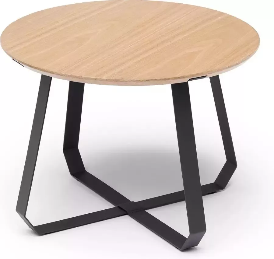 Puik Shunan salontafel 55 naturel. zwart onderstel