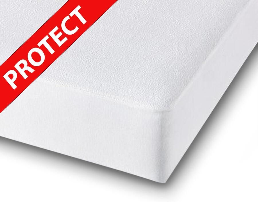 Pure Cotton Matrasbeschermer 60x120 Ledikant Waterdicht Anti Huismijt Anti Bedwantsen Ademend Wit
