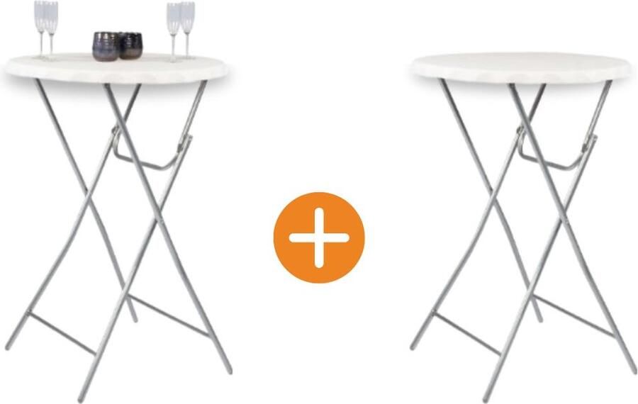 Pure Garden & Living 2x Statafel 80cm wit