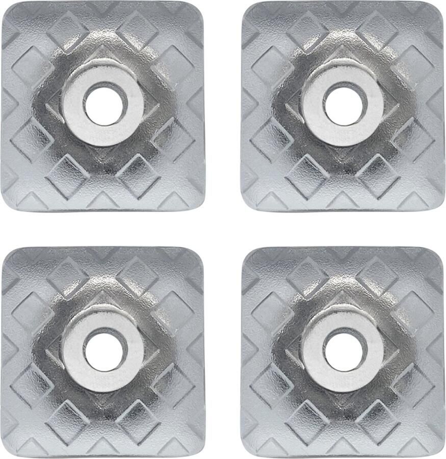 Purepeak Meubelverhogers Set 4 Stuks Tafelpoot verhoger 22 x 22 mm Trillingsdempers Transparant