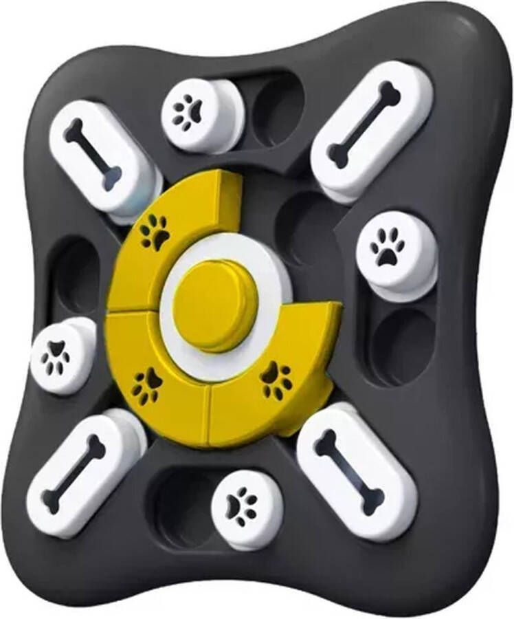 Purlov Interactieve Hondenpuzzel – Honden Speelgoed Met Geluid Zwart 25.5 cm
