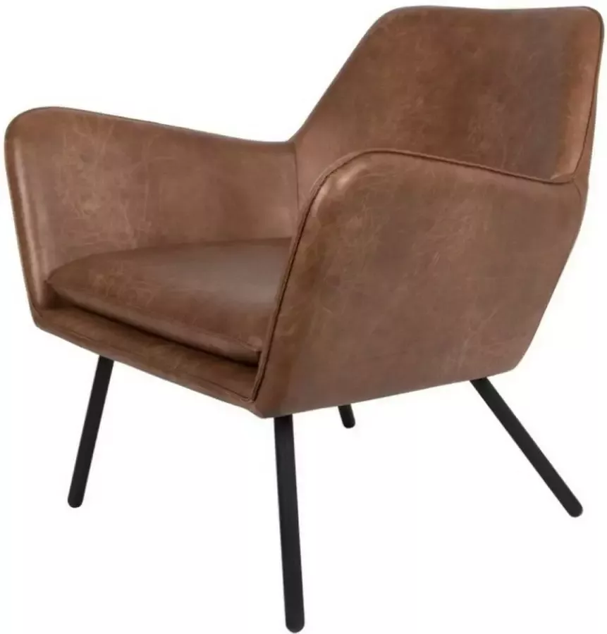 Puur Berg fauteuil PU-leer bruin