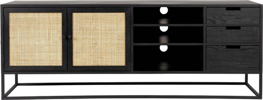 Puur Bjerka dressoir MDF rattan 150x38x55 cm