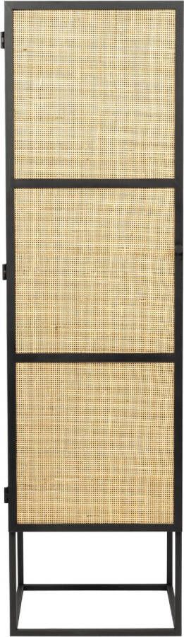 Puur Bjerka kast hoog 1-deurs MDF rattan