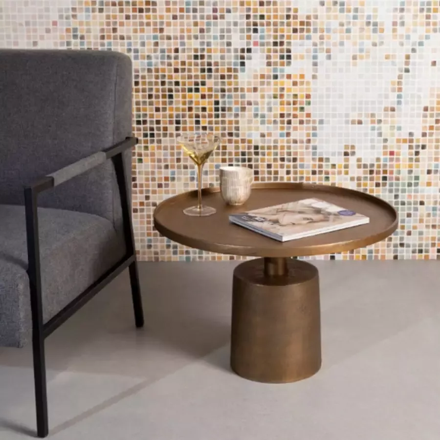 Puur Gamla salontafel antiek messing - Foto 3