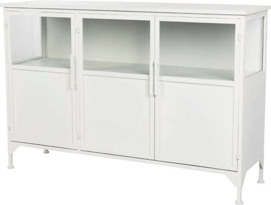 Puur Korpela wandkast laag 3-deurs wit