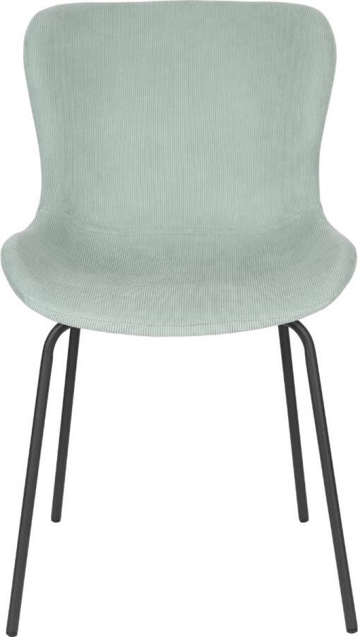 Puur Lindet eetkamerstoel ribstof lichtgroen (Set van 2) - Foto 2