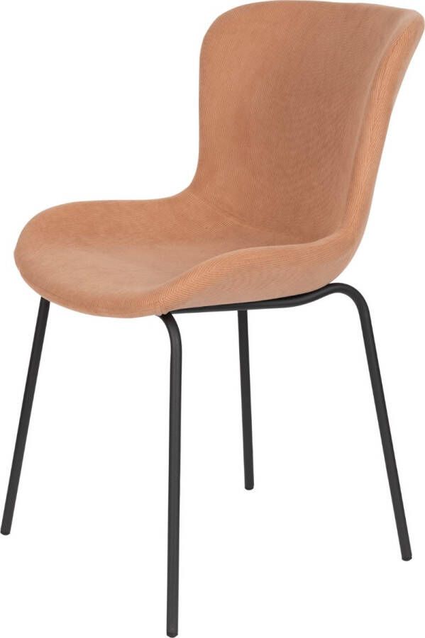 Puur Lindet eetkamerstoel ribstof oudroze (Set van 2)