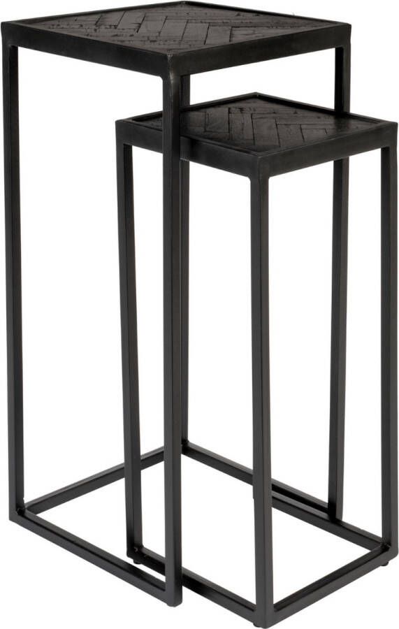 Puur Mäki plantentafel set zwart hout - Foto 1