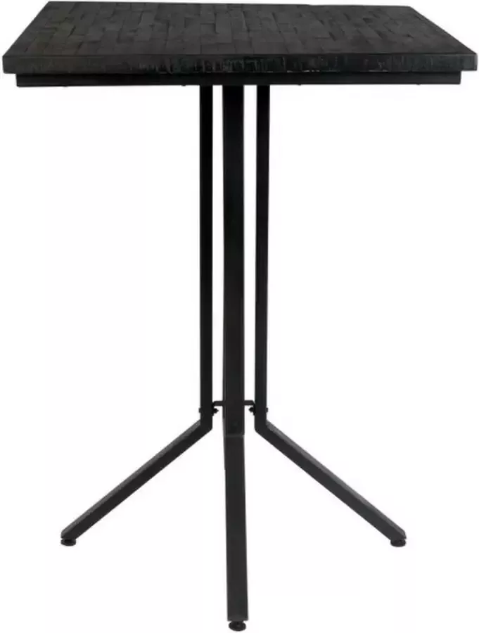 Puur Malmö vierkante bartafel 75x110 cm zwart (2500008)