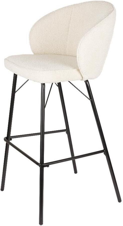 Puur Cecile barkruk wit (Set van 2)