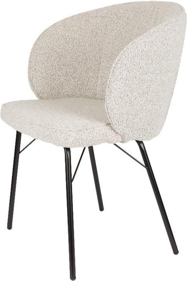Puur Cecile eetkamerstoel beige (Set van 2)